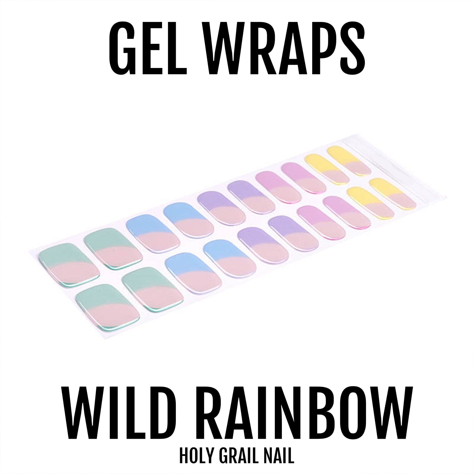 Holy Grail Nail Semi-Cured Gels Wild Rainbow - Gels