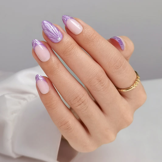 Out Of Office On - Soft Gel Press Ons (Short Almond)