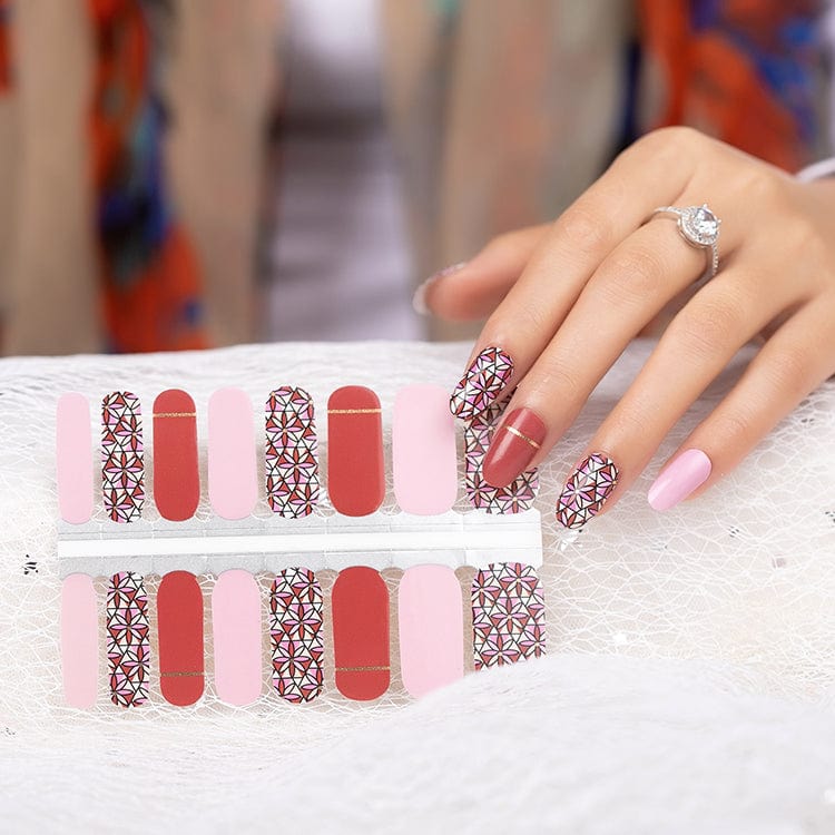 Holy Grail Nail Non-UV Nail Wraps Rouge Fleur - Holy Classics (Non-UV Nail Wraps)