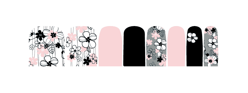 Holy Grail Nail Non-UV Nail Wraps Secret Garden - Holy Classics (Non-UV Pedi Wraps)