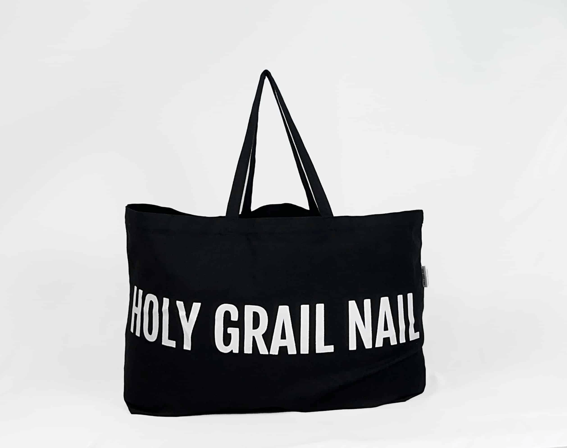 Holy Grail Nail Accessories Holy Grail Nail Canvas Tote Bag - Black