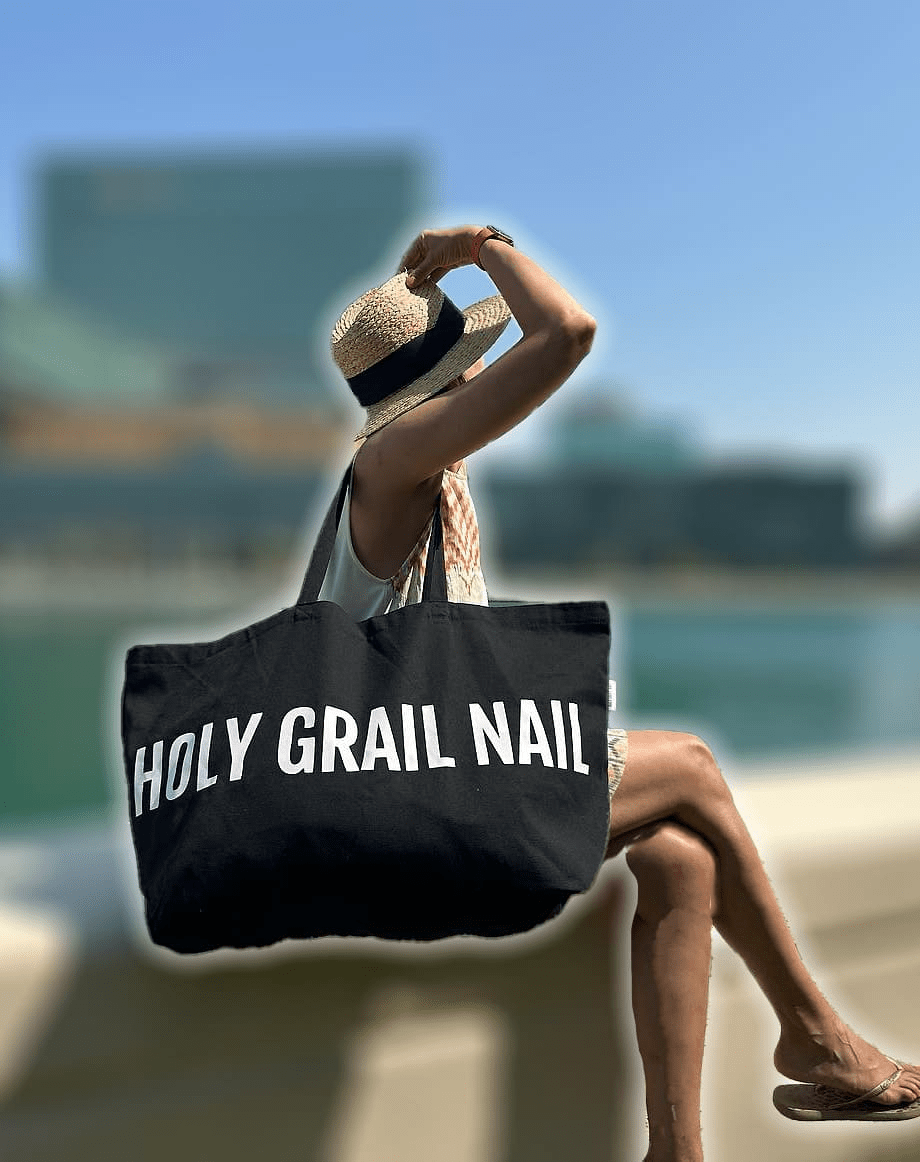 Holy Grail Nail Accessories Holy Grail Nail Canvas Tote Bag - Black