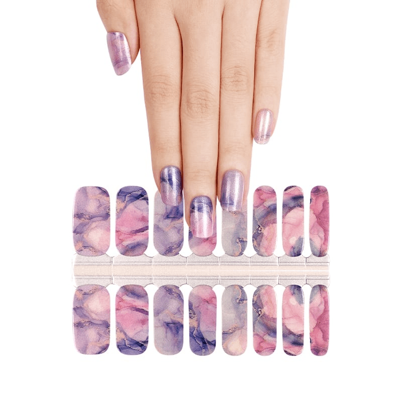 Holy Grail Nail Crystal Blue Pinkstone - Holy Classics (Non-UV Nail Wraps)