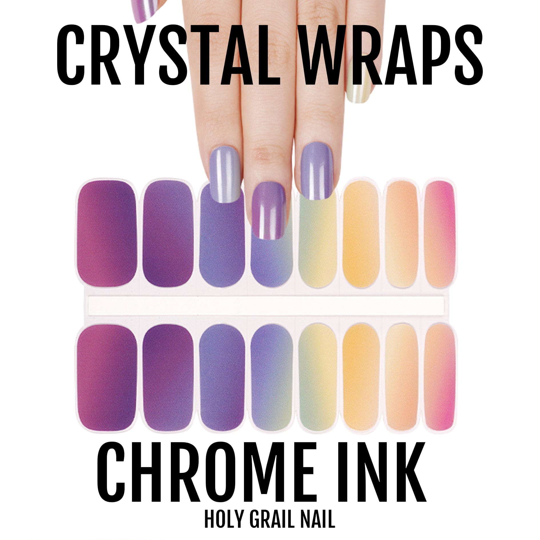 Holy Grail Nail Crystal Chrome Ink - Crystal Wraps