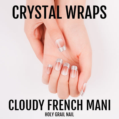 Holy Grail Nail Crystal Cloudy French Mani - Crystal Wraps
