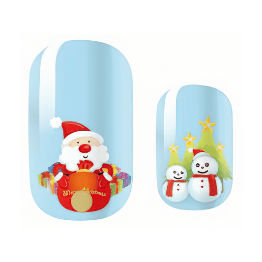 Holy Grail Nail Mini Me (Kids Nail Wraps) Father Christmas is Coming! - Kids Wraps - Mini Me by Holy Grail Nail