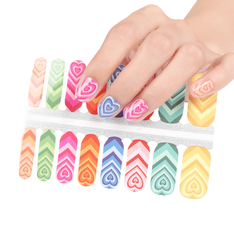 Holy Grail Nail Mini Me (Kids Nail Wraps) Love Heart - Kids Wraps - Mini Me by Holy Grail Nail