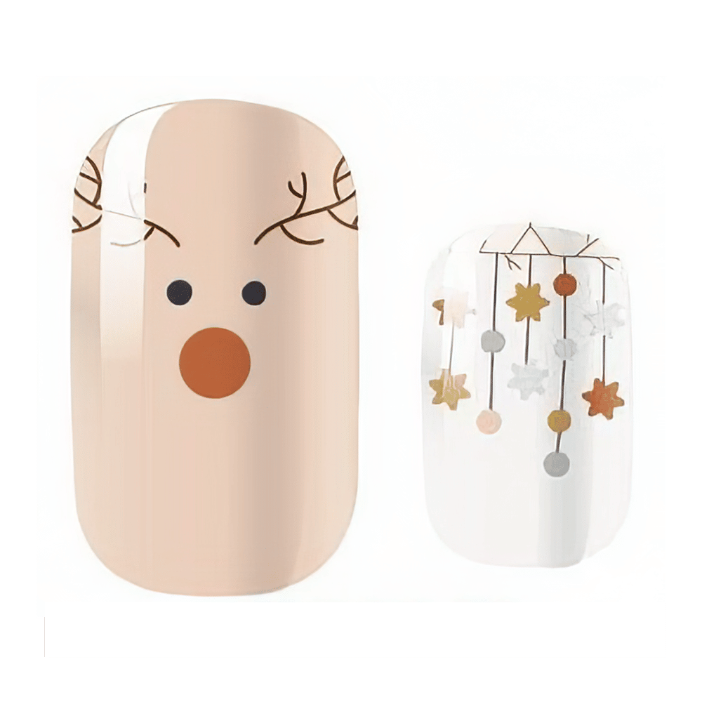 Holy Grail Nail Mini Me (Kids Nail Wraps) Rudolf - Kids Wraps - Mini Me by Holy Grail Nail