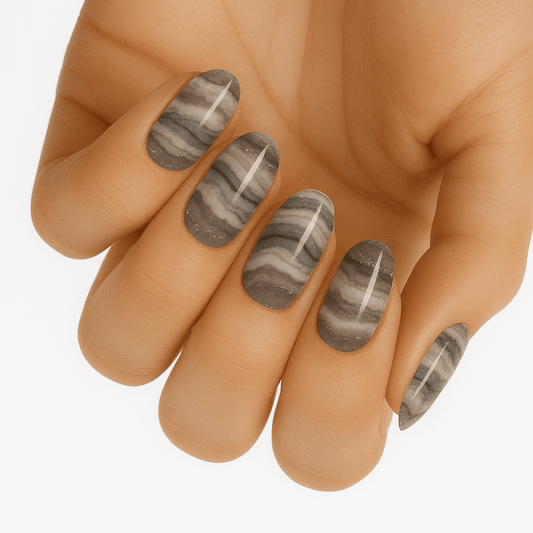 Holy Grail Nail Non-UV Nail Wraps Agate - Wide Fit Wrap (20 Piece)