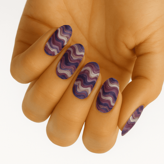 Holy Grail Nail Non-UV Nail Wraps Amethyst - Wide Fit Wrap (22 Piece)
