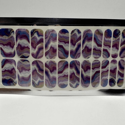 Holy Grail Nail Non-UV Nail Wraps Amethyst - Wide Fit Wrap (22 Piece)