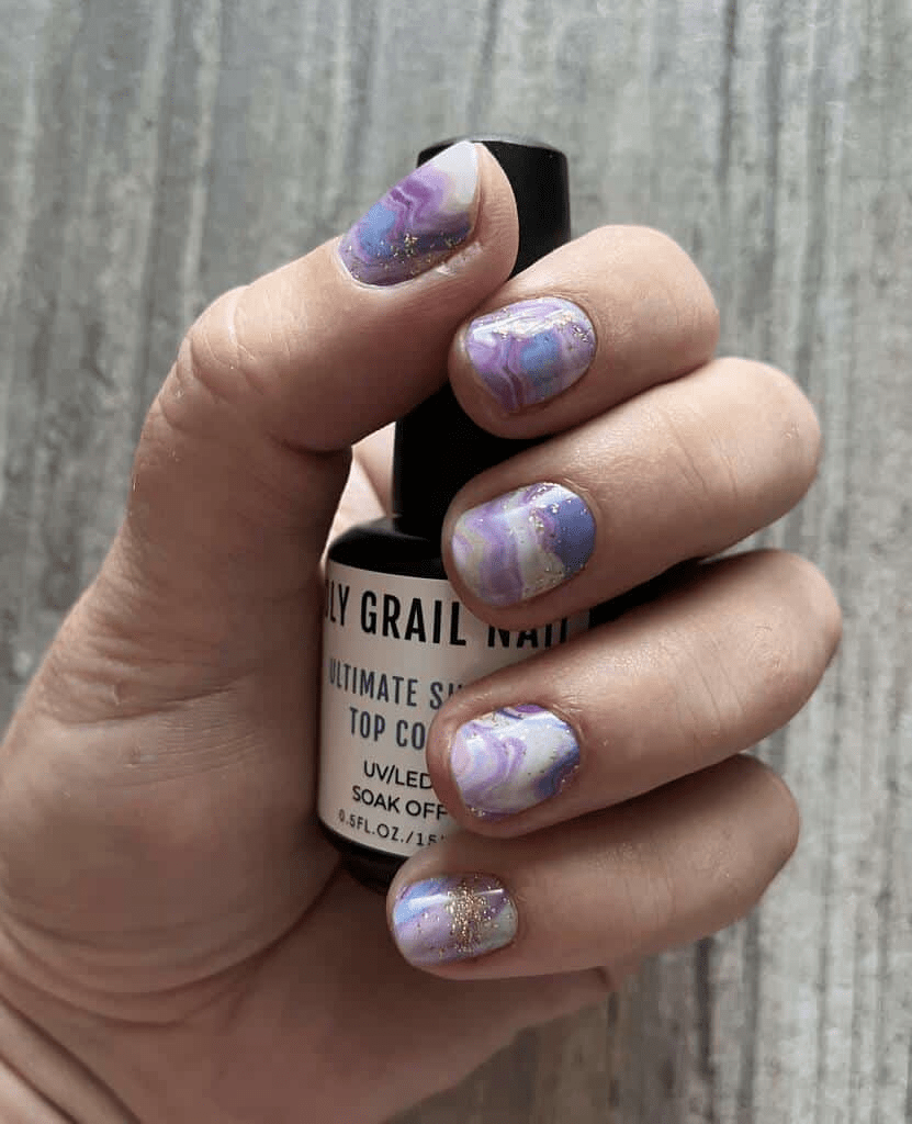 Holy Grail Nail Non-UV Nail Wraps Amethyst - Wide Fit Wrap (22 Piece)