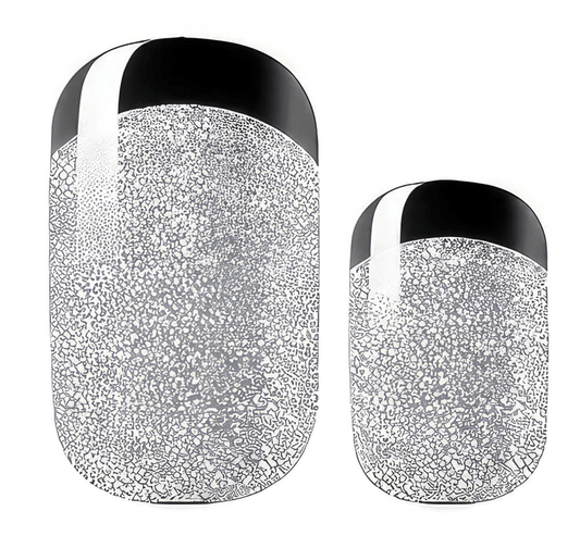 Holy Grail Nail Non-UV Nail Wraps Arctic Glitter French Mani (Part Transparent)- Holy Classics (Non-UV Nail Wraps)