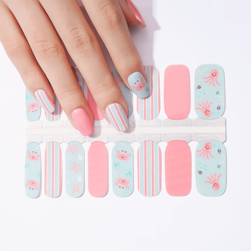 Holy Grail Nail Non-UV Nail Wraps Beach Fun - Holy Classics (Non-UV Nail Wraps)