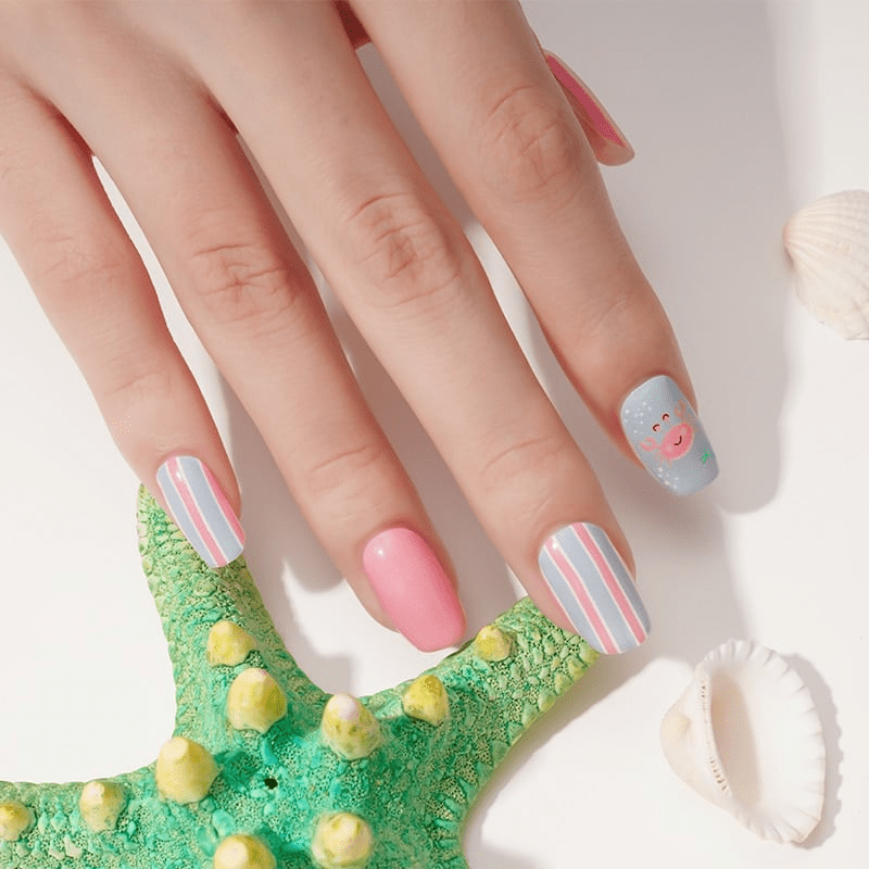 Holy Grail Nail Non-UV Nail Wraps Beach Fun - Holy Classics (Non-UV Nail Wraps)