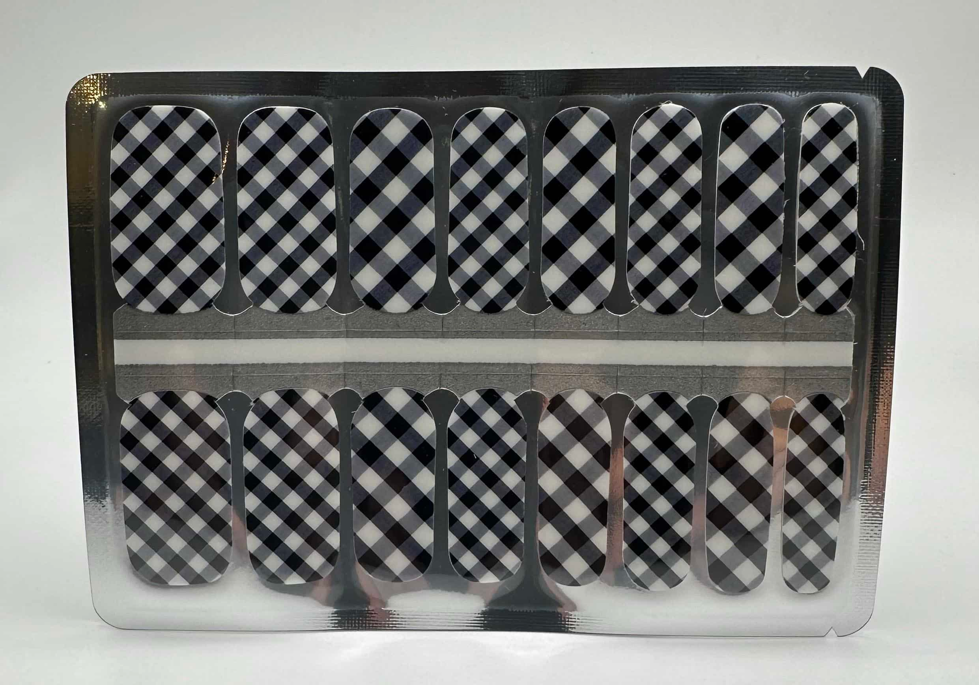 Holy Grail Nail Non-UV Nail Wraps Black Tartan - Holy Classics (Non-UV Nail Wraps)