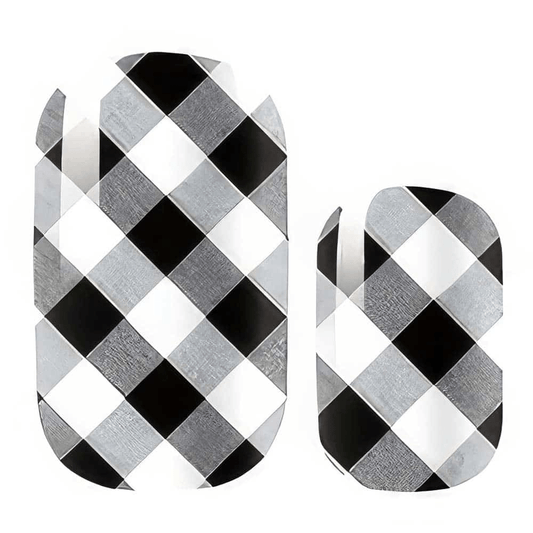 Holy Grail Nail Non-UV Nail Wraps Black Tartan - Holy Classics (Non-UV Nail Wraps)