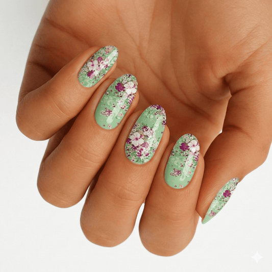 Holy Grail Nail Non-UV Nail Wraps Blooming Big Flowers - Holy Classics (Non-UV Nail Wraps)