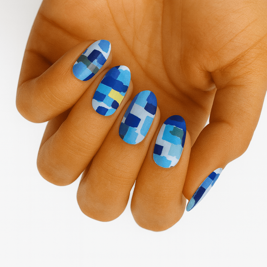 Holy Grail Nail Non-UV Nail Wraps Blue Camo - Holy Classics (Non-UV Nail Wraps)