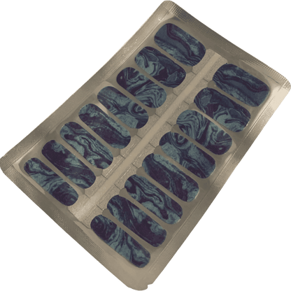 Holy Grail Nail Non-UV Nail Wraps Blue Marble - Holy Classics (Non-UV Nail Wraps)