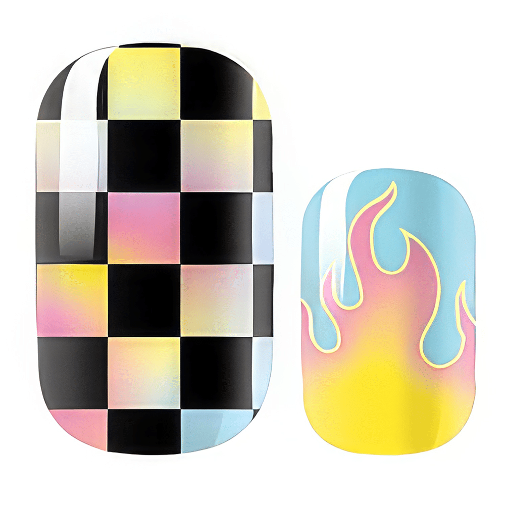 Holy Grail Nail Non-UV Nail Wraps Chequered Flag - Holy Classics (Non-UV Nail Wraps)