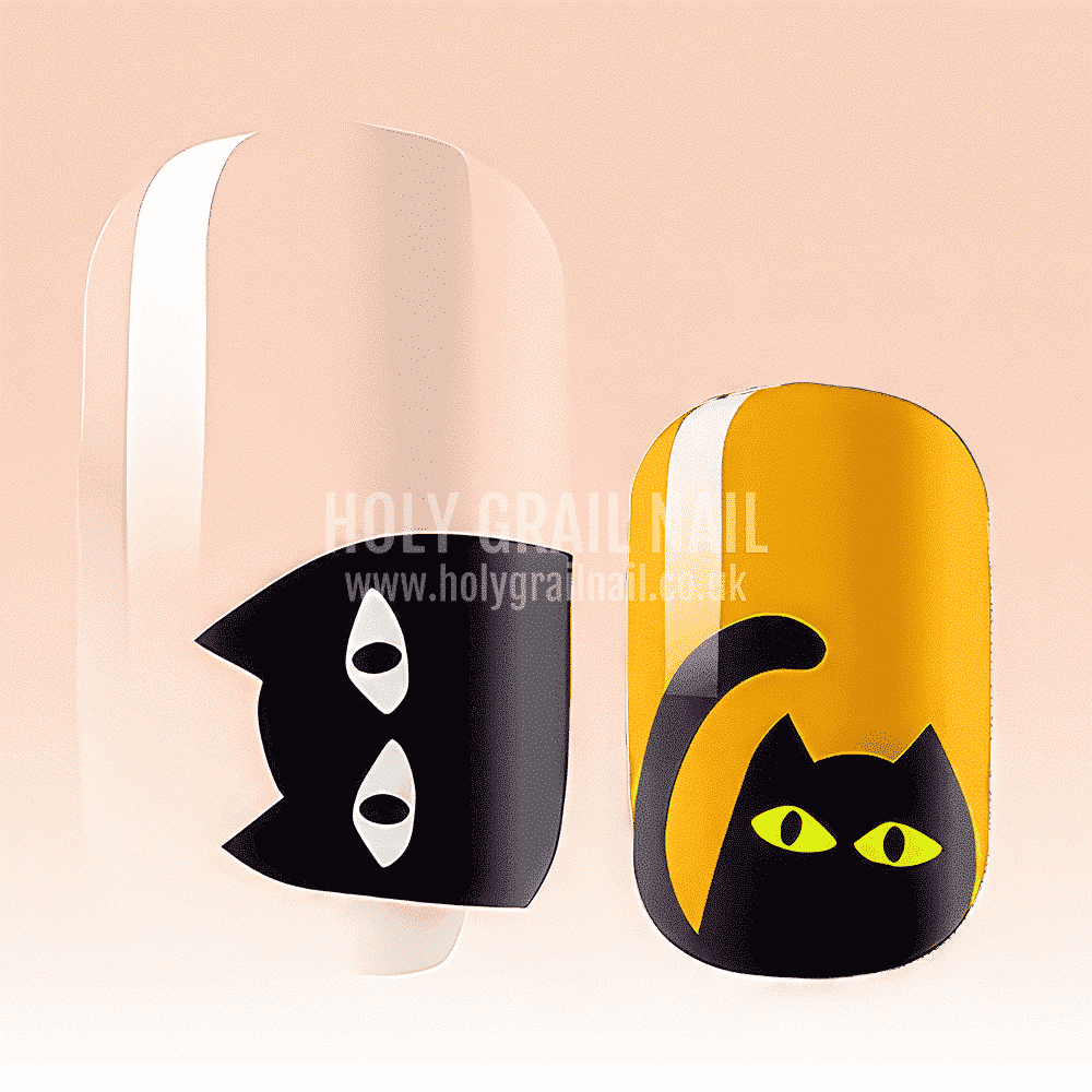 Holy Grail Nail Non-UV Nail Wraps Cool for Cats (Sunlight Sensitive) - Holy Classics (Non-UV Nail Wraps)