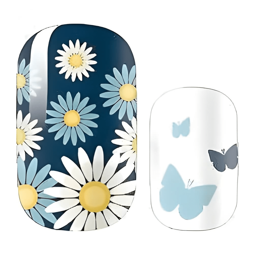 Holy Grail Nail Non-UV Nail Wraps Daisies (Non Glitter) - Holy Classics (Non-UV Nail Wraps)