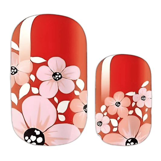 Holy Grail Nail Non-UV Nail Wraps Daisy Red - Holy Classics (Non-UV Nail Wraps)