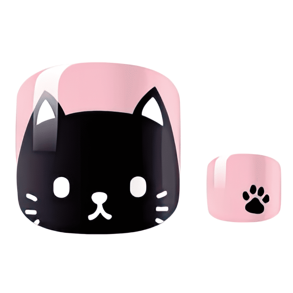 Holy Grail Nail Non-UV Nail Wraps Feline Friends - Pedi Wraps