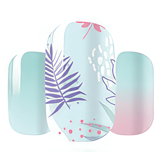 Holy Grail Nail Non-UV Nail Wraps Fiji - Wide Fit Wrap (22 Piece)