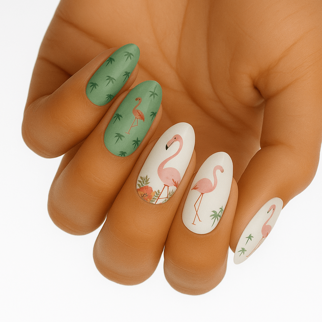 Holy Grail Nail Non-UV Nail Wraps Flamingo Fiesta - Holy Classics (Non-UV Nail Wraps)