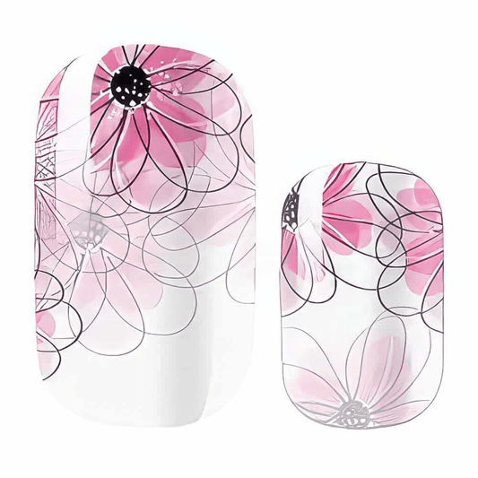 Holy Grail Nail Non-UV Nail Wraps Flower Girl (Sheer) - Holy Classics (Non-UV Nail Wraps)