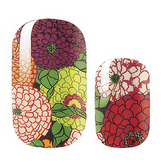 Holy Grail Nail Non-UV Nail Wraps Geranium Flower - Holy Classics (Non-UV Nail Wraps)