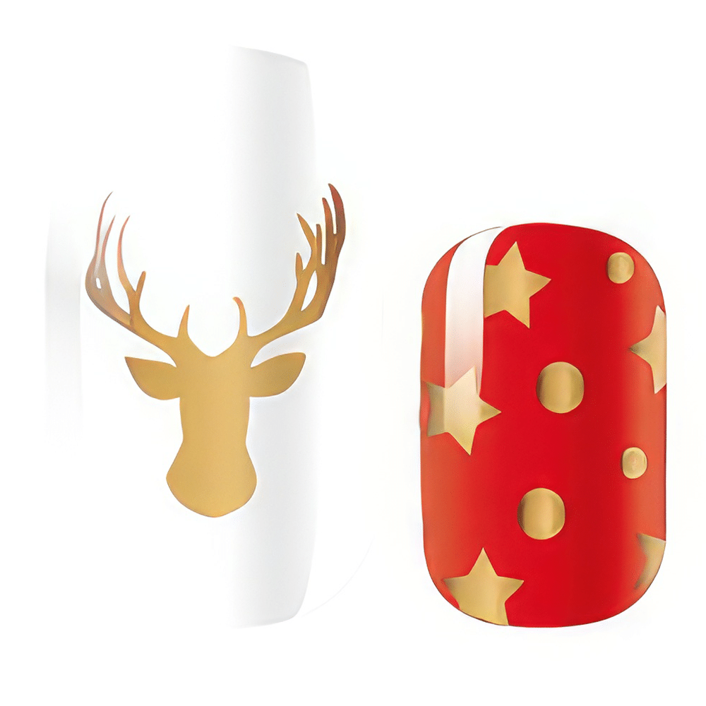 Holy Grail Nail Non-UV Nail Wraps Gold Reindeer - Holy Classics (Non-UV Nail Wraps)