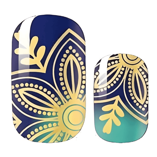 Holy Grail Nail Non-UV Nail Wraps Golden Lotus - Holy Classics (Non-UV Nail Wraps)