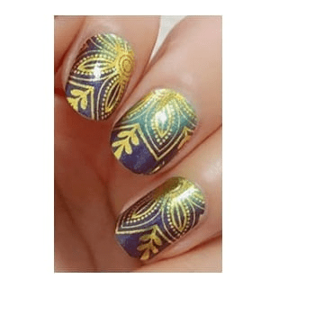 Holy Grail Nail Non-UV Nail Wraps Golden Lotus - Holy Classics (Non-UV Nail Wraps)