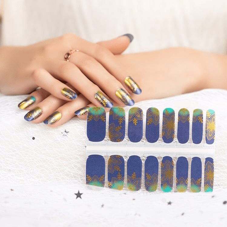 Holy Grail Nail Non-UV Nail Wraps Golden Lotus - Holy Classics (Non-UV Nail Wraps)