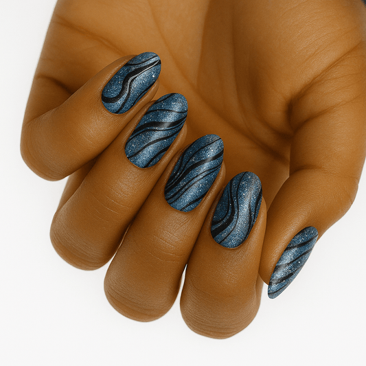 Holy Grail Nail Non-UV Nail Wraps Graphite (Glitter) - Holy Classics (Non-UV Nail Wraps)