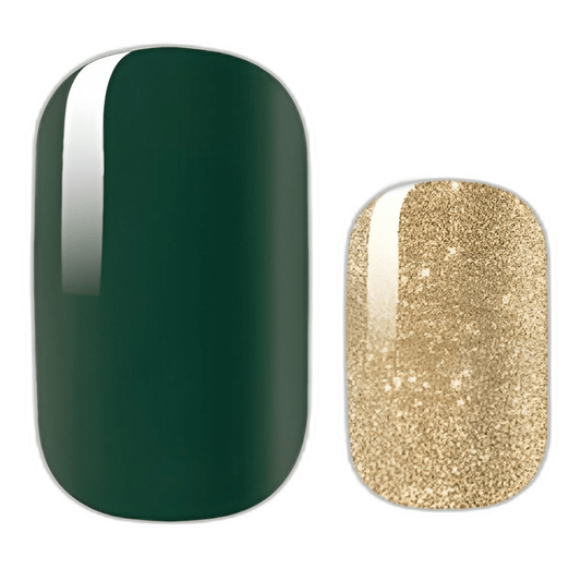 Holy Grail Nail Non-UV Nail Wraps Green And Gold - Holy Classics (Non-UV Nail Wraps)