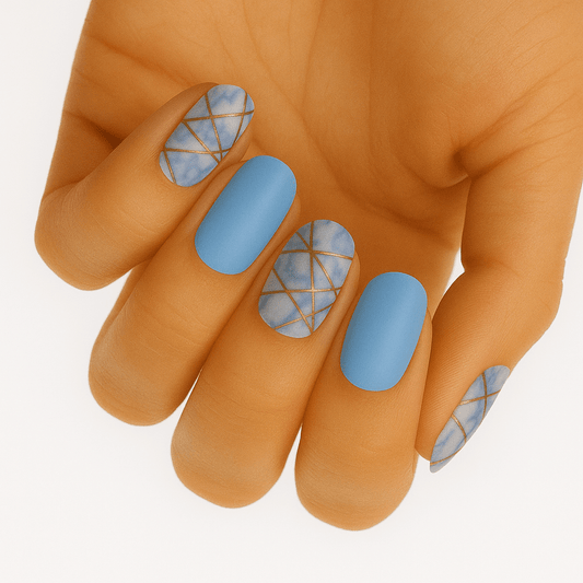 Holy Grail Nail Non-UV Nail Wraps High Tide - Wide Fit Wrap (22 Piece)