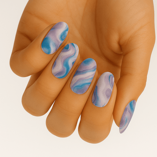 Holy Grail Nail Non-UV Nail Wraps Ink and Water - Wide Fit Wrap (20 Piece)