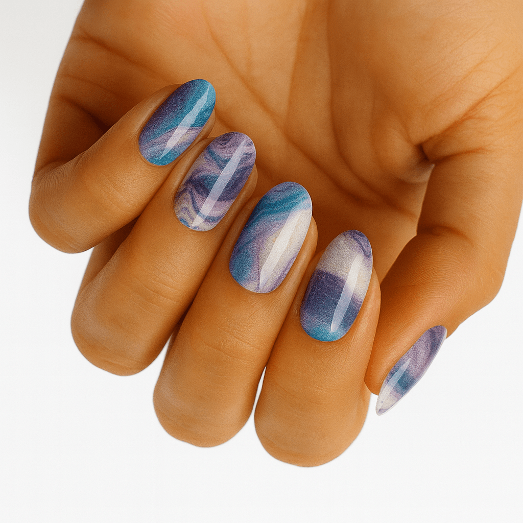 Holy Grail Nail Non-UV Nail Wraps Ink and Water - Wide Fit Wrap (20 Piece)