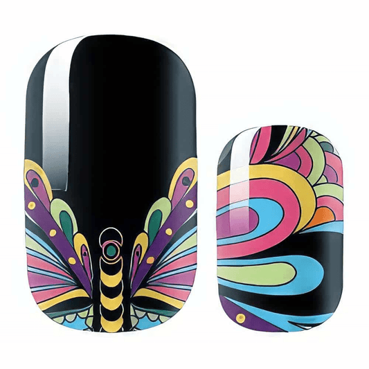 Holy Grail Nail Non-UV Nail Wraps Inspiral Black - Holy Classics (Non-UV Nail Wraps)