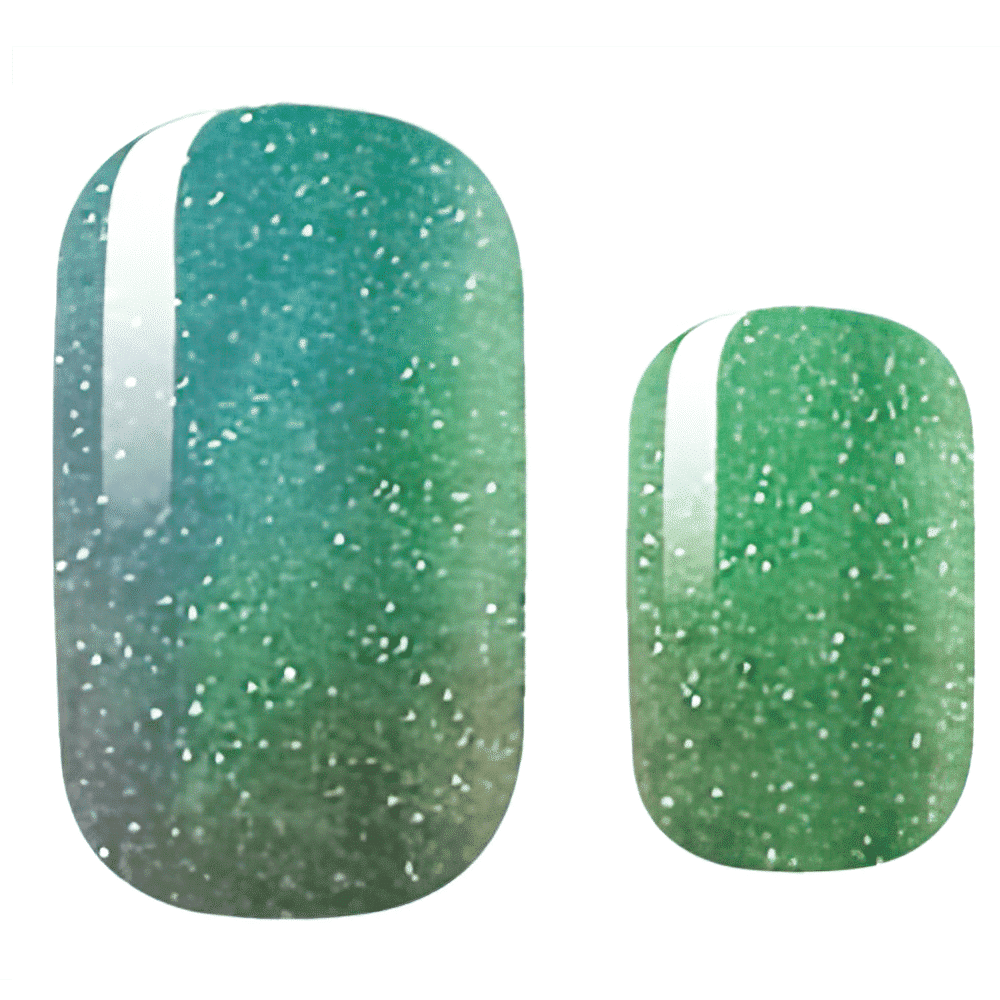 Holy Grail Nail Non-UV Nail Wraps Jade Green Glitter - Holy Classics (Non-UV Nail Wraps)