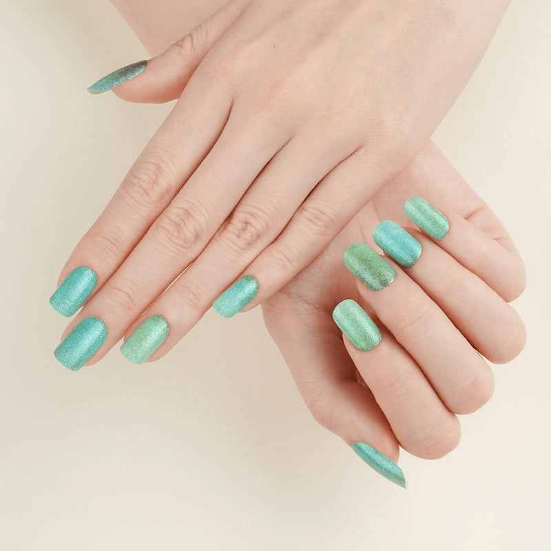 Holy Grail Nail Non-UV Nail Wraps Jade Green Glitter - Holy Classics (Non-UV Nail Wraps)