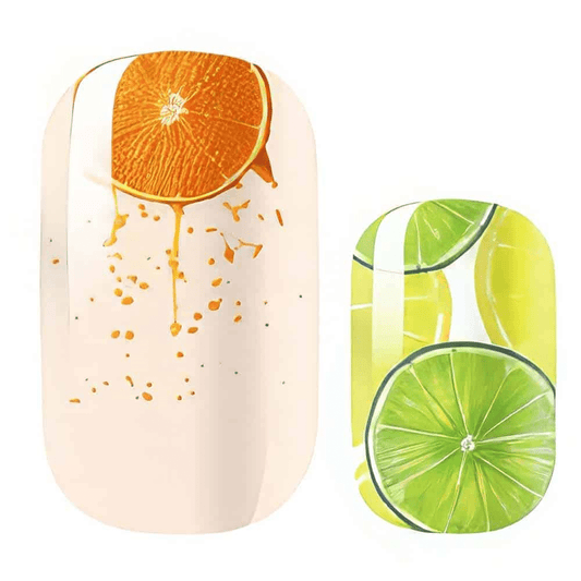 Holy Grail Nail Non-UV Nail Wraps Juicy Citrus - Nail Wraps