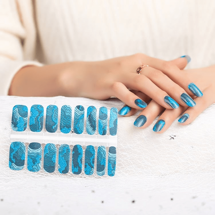 Holy Grail Nail Non-UV Nail Wraps Life Aquatic (Glitter) - Holy Classics (Non-UV Nail Wraps)