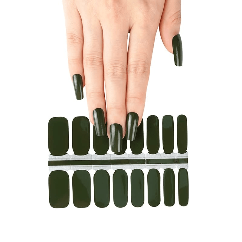 Holy Grail Nail Non-UV Nail Wraps Moss Green - Holy Classics (Non-UV Nail Wraps)