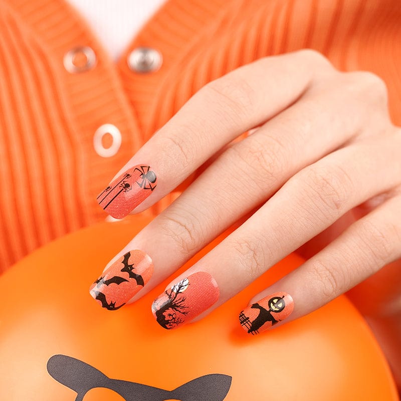 Holy Grail Nail Non-UV Nail Wraps Orange You Excited It's Halloween? - Holy Classics (Non-UV Nail Wraps)