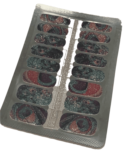 Holy Grail Nail Non-UV Nail Wraps Peacock Glitter - Holy Classics (Non-UV Nail Wraps)